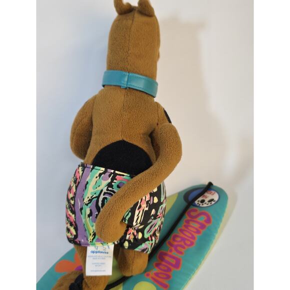 Vintage Scooby Doo Plush with Surf Board 1999 by Applause 12" Posable - Picture 4 of 9